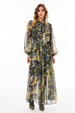 Платье Eola 2900 из шифона с принтом X-образного силуэта фото 2