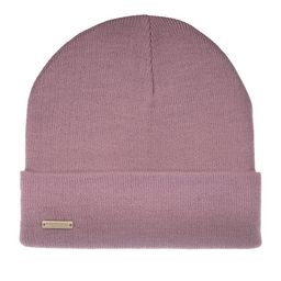 Шапка SEEBERGER арт. 18308-0 TURN-UP BEANIE (ярко-розовый)