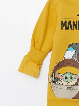 Bisiklet Yaka The Mandalorian Bask?l? Erkek ?ocuk Sweatshirt - Waikiki фото 2