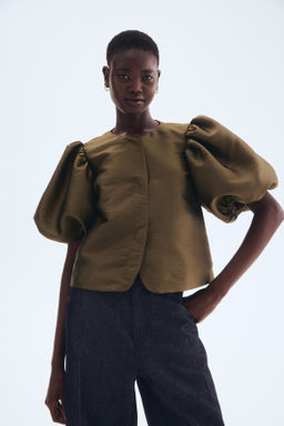 Blusa con mangas globo - H&m фото 5