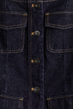 Top en denim con botonadura frontal - H&m фото 3