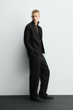 COTTON-LINEN SUIT BLAZER - Zara фото 4