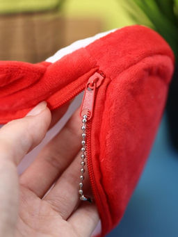 Пенал плюшевый "Fox", red (20*10 см)