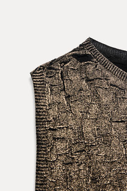 FOIL KNIT TOP - Zara фото 4