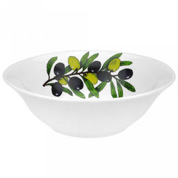 Салатник фарфоровый Оливки эконом 360мл, д14,5см, h4,5см, круглый (Россия) - Домашняя мода фото 2