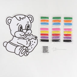 Цена за 2 шт. Фреска «Сладкоежка», 9 цветов песка