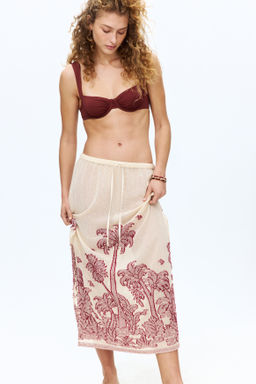Falda playera de algod?n en tejido jacquard - H&m фото 2