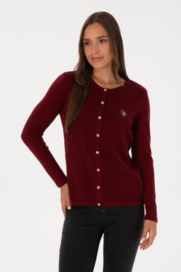 Kad_n Bordo Basic Triko H_rka Sepette S_rpriz _ndirim - U.s. polo assn фото 3