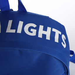 Рюкзак текстильный с печатью на верхней части LIGHT, 38х29х11 см, синий - Nazamok фото 8