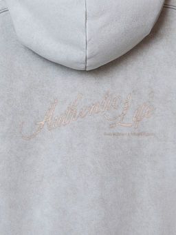 Теплое худи женское серое с начесом - Mark formelle фото 10