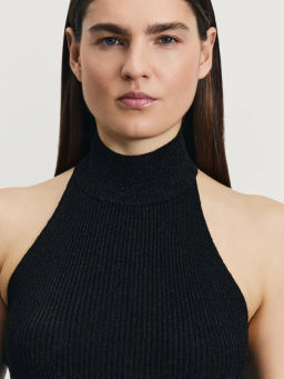 Топ халтер с люрексной нитью / Zarina  фото 6