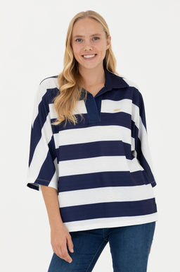 Женская темно-синяя футболка - U.s. polo assn фото 10