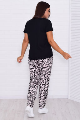 Пижама женская 5-327 (черный зебра)