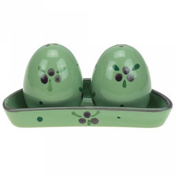 Можжевельник Набор для специй керамический Премиум Дуо: солонка, перечница, на подставке, в коробке (Россия) - Домашняя мода фото 3