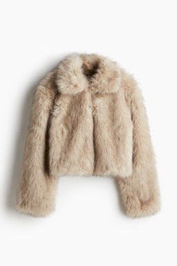 Chaqueta cropped efecto pelo - H&m фото 12