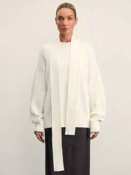 Джемпер с декоративным шарфом / Zarina  фото 3