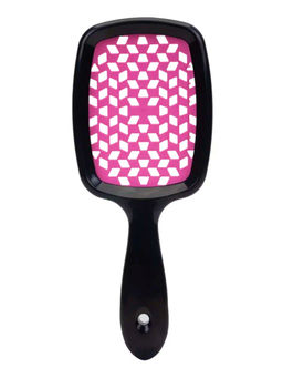 Kristaller Расчёска массажная для быстрой сушки волос WS023, черно-розовый, пластик, 20,5 см