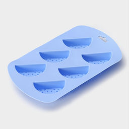 Цена за 2 шт. Форма для выпечки Доляна Арбузные дольки, силикон, 19?11?1.5 см, 6 ячеек (4?2.5 см), МИКС  фото 4