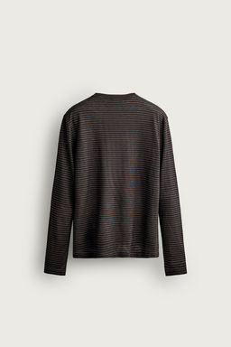 CAMISETA JACQUARD RAYAS C??AMO - VISCOSA / rayas - Zara фото 8