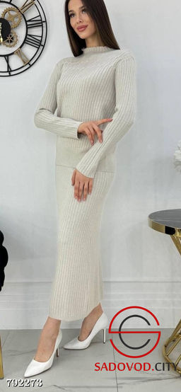 Женский костюм двойка в рубчик - Bruno фото 4