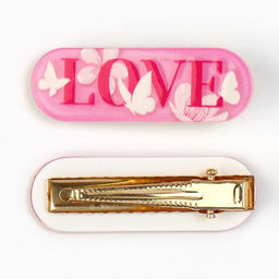 Цена за 4 шт. Заколка для волос LOVE, 4.5?1.5 см - Art beauty фото 2