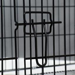 Клетка с люком для собак и кошек, 100×60×70 см, чёрная