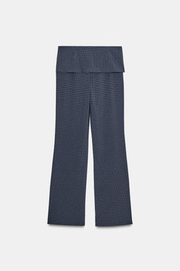 CHECKED TROUSERS WITH BELT - Zara фото 8