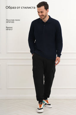 Мужской базовый лонгслив-поло Happyfox - Happy fox фото 3