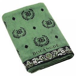 "Missoni-3027" Полотенце махровое 70х140см, плотность 375гр/м2, 100% хлопок, зеленый, Bolangde (Китай)