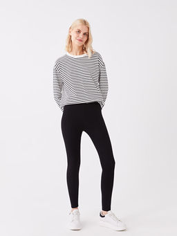 Kad?n Beli Lastikli D?z Tayt