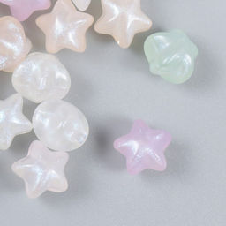 Цена за 2 шт. Набор бусин для рукоделия и плетения «Арт Узор. Звёзды. Блеск», 20 г 1×1.1×1.1 см