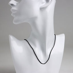 Цена за 10 шт. Шнурок кожаный d=1.5 мм, 55 см, чёрный