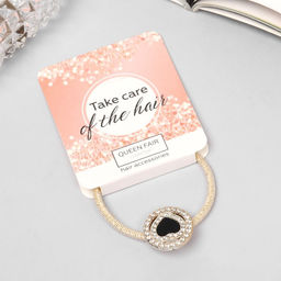 Цена за 6 шт. Резинка для волос «Милли», сердце, 5 см