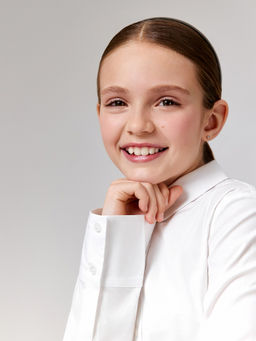 ACOOLA / Блузка детская для девочек Levin белый  фото 5