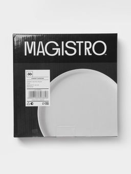 Тарелки Magistro White Snow, набор 2 шт., d=20 см, фарфор, белые