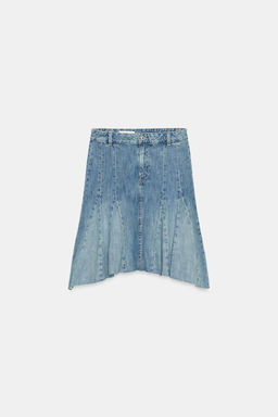 FALDA DENIM TRF GODETS / Azul - Zara фото 5