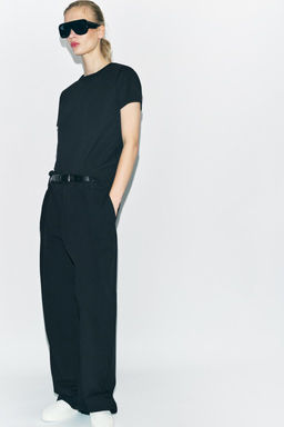 SHORT SLEEVE INTERLOCK T-SHIRT - Zara фото 3
