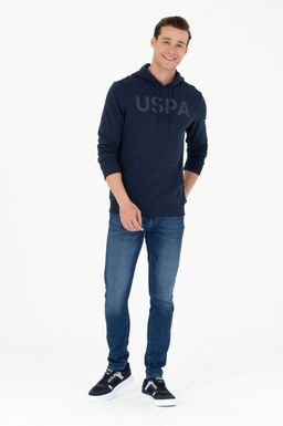 U. S. Polo Assn / Мужской темно-синий базовый свитшот - U.s. polo assn фото 18