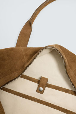 LIMITED EDITION LEATHER TRAVEL BAG - Zara фото 7