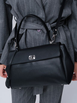 Кожаная сумка Nadi DBR 31356 черный фото 2