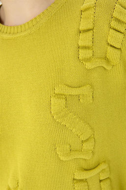 Женский фисташково-зеленый свитер с круглым вырезом Неожиданная скидка в корзине - U.s. polo assn фото 7