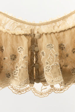 EMBROIDERED RUFFLE STRAP TOP - Zara фото 7