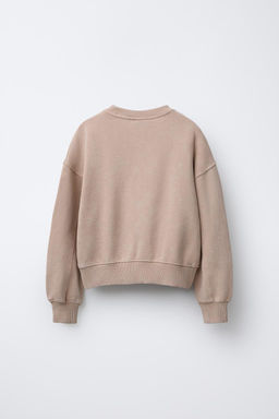 FADED SLOGAN SWEATSHIRT - Zara фото 6