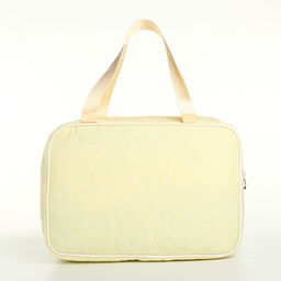 Косметичка-сумка на молнии, большая, с ручками, жёлтая - Simaland фото 2