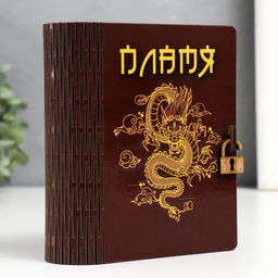 Деревянная шкатулка-книга «Пламя» 14×12×5 см