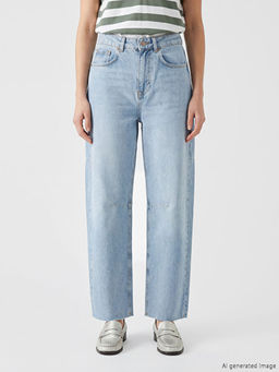 Barrel Fit Kad?n Jean Pantolon