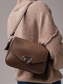 Женская сумка кросс-боди Azaro 3684 коричневый какао соло