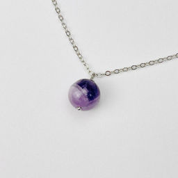 Кулон на цепочке из Аметиста 42 см +