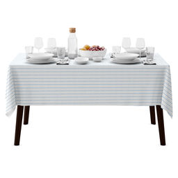 Скатерть 145х145см Марина Дор полоса, длина стола до 110см, на 4 персоны, рогожка, хлопок Премиум 186г/м2, упаковка классическая 28х41см, Домашняя мода (Россия)