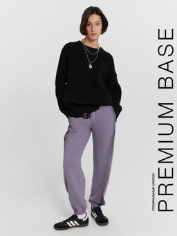 Брюки джоггеры женские серые с обработкой эйсид ACID WASH серый 182531